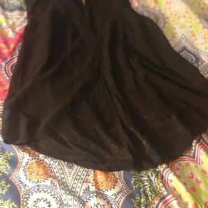 MACHINE BRAND WOMEN’S BLACK TUXEDO BLOUSE